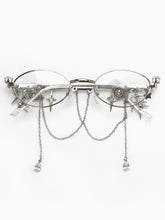 Vintage Y2K Rhinestone Drop Charm Glasses
