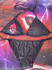 Gothic Dark Skull Swimwear