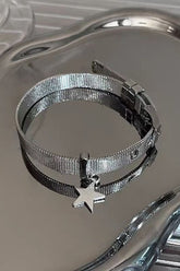 Dark Y2K Star Chain Link Bracelet