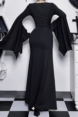 Halloween Gothic Punk Batwing Mermaid Dress