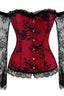 Off Shoulder Mid Sleeve Boned Push Up Corset