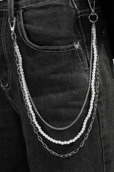 Layered Beaded Y2K Waist Chain