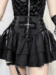 Y2K Grunge High Waist Pleated Skirt