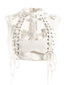 Cutout Lace Up Skeleton Tank Top