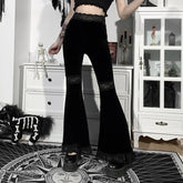 Black Lace Harajuku Pants
