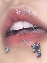Rhinestone Planet Zircon Lip Stud