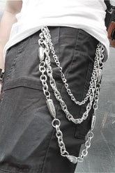Punk Bullet Metal Waist Chain