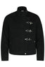 Toggle Clasp Washed Denim Jacket