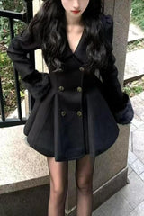 Gothic Lolita Vintage Lapel Slim Coat