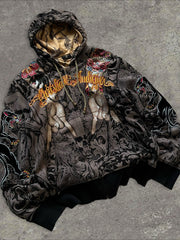 Tattoo Print Urban Streetwear Hoodie