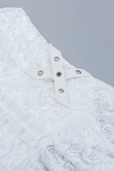 Goth Sweet Lace Eyelet Crop Tank Top