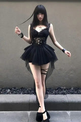 Dark Gothic Lace Camisole Skirt
