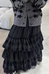 Subculture Fold-Over Waist Cake Skirt