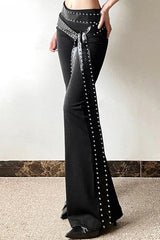 Studded Belt Gothic Punk Cargo Pant