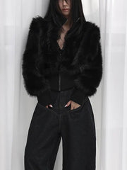 Soft Thick Pile Furry Jacket