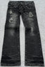 Retro Double Waist Lace-Up Flare Pants