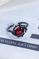 Retro Floral & Plant Stack Ring