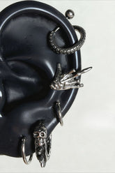 Punk Ghost Hand Skull Stud Earrings