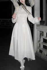 Vintage Gothic Palace Style Midi Dress