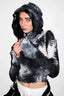 Dark Style Ruched Hoodie