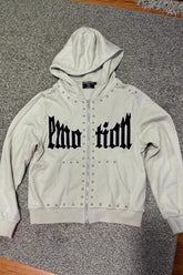 Street Y2K Rhinestone Slim Hoodie