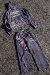 Y2K Dark Gothic Graphic Oversized Hoodie