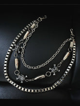 Double Layer Skull Metal Waist Chain
