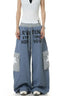Star Pocket Letter Print Pants