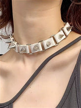 Punk Rivet Leather Necklace