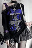 Y2K Harajuku Punk Off Shoulder Knit Top