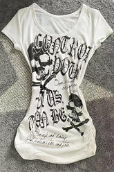 Edgy Cyber Y2K Gothic T-shirt