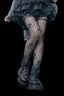 Gothic Dark Hollow Skull Fishnet Tights