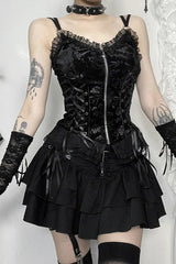 Halloween Cross Pleated Skirt