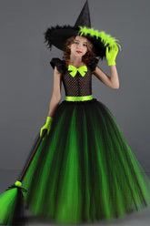 Evil Witch Dress Kid Halloween Costume