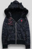 Goth Skull Print Y2K Hoodie