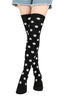Striped Polka Dot Mix Over Knee Socks