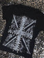 Vintage Street Cross Rhinestone T-shirt
