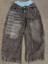 Y2K Street Loose Letter Print Pants