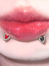 Gothic Devil Horn Lip Stud