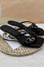 Chain-Buckle Block-Heel Mules