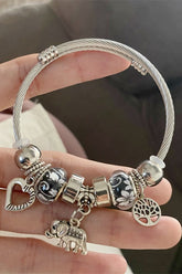 Retro Y2K Beaded Titanium Steel Rhinestone Bracelet