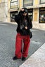 Y2K Gothic Skeleton Rhinestone Hoodie