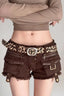 Sexy Bodycon Y2K Cargo Denim Shorts