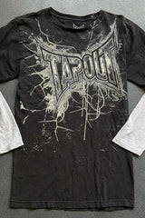 Gothic Scarlet Mystery Texture Layered T-shirt