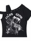 Gothic Dark Skull Print Cami