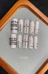 Y2K Punk Rivet Decor Fake Nails