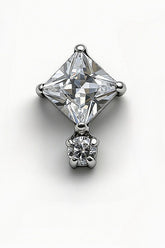 Zircon Angel Wing Lip Stud