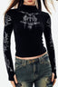 Y2K High Neck T-Shirt