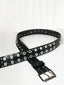 Punk Style Double Eyelet Rivet Leather Belt