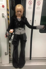 Y2K Subcultural Hooded Knit Top